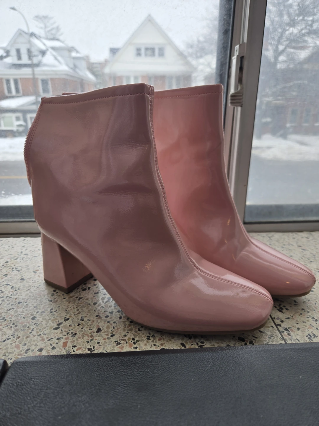 Pink Ankle Boots - Size 9