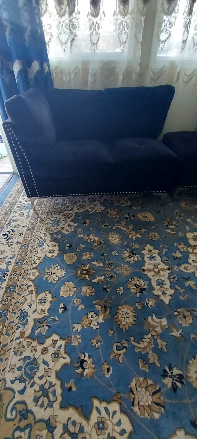 Navy Blue Sectional Sofa Set - photo 3