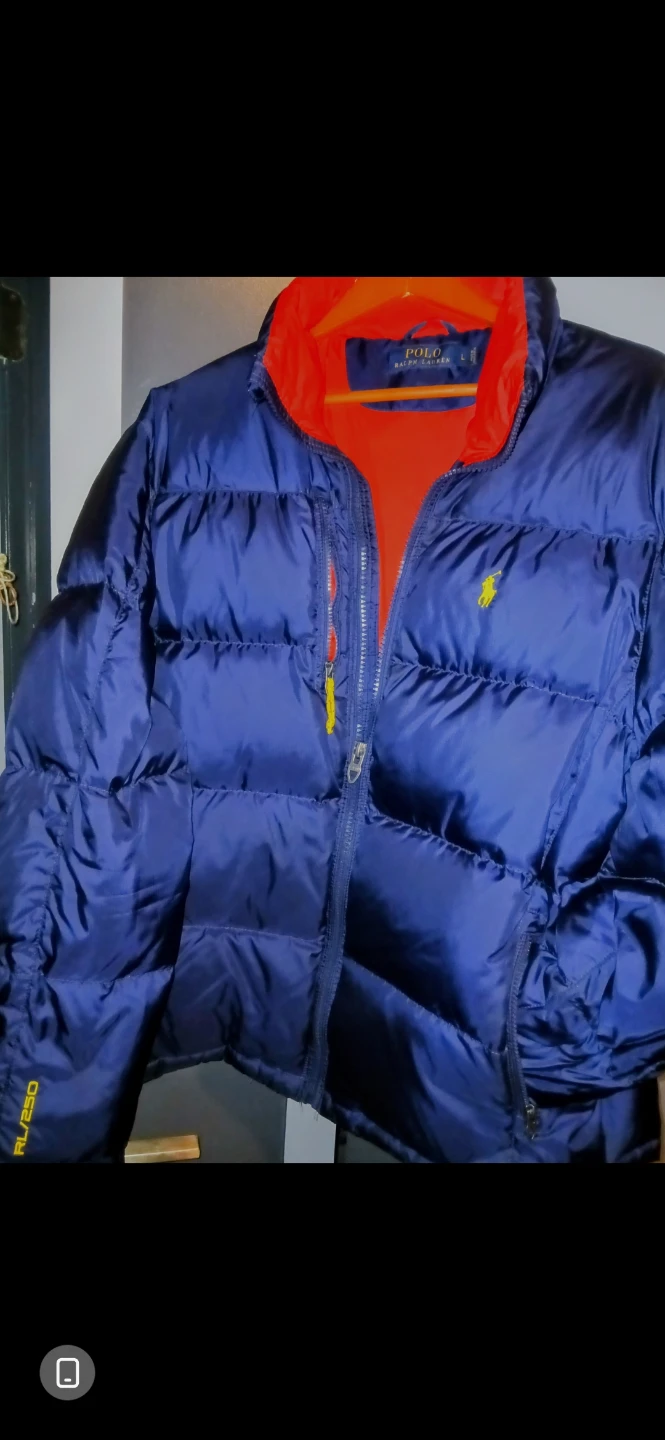 Polo Ralph Lauren Blue Puffer Jacket - Size L NWOT