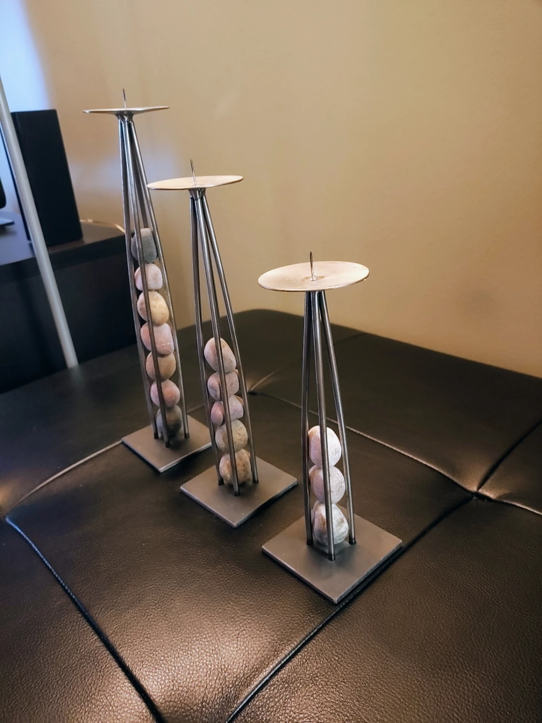 Festa & Co Candleholders – Signed – Glen Ellen, CA – Set of 3 - photo 4