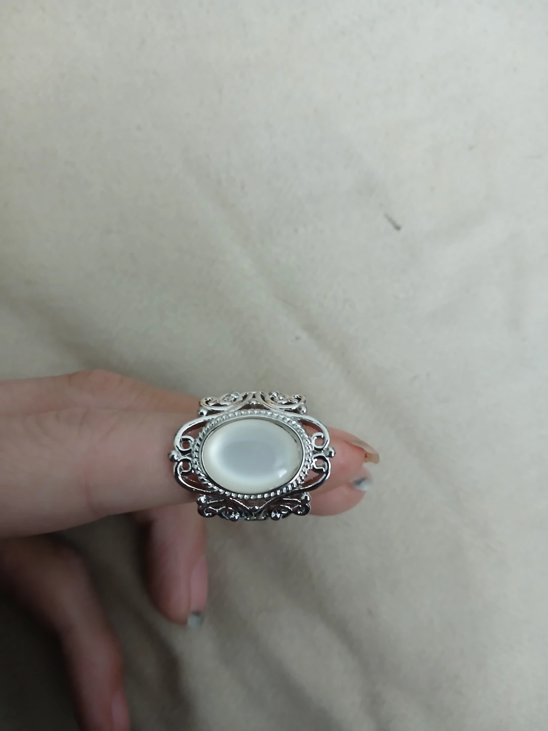 925 Silver And White Synthetic Cubic Zirconia Ring