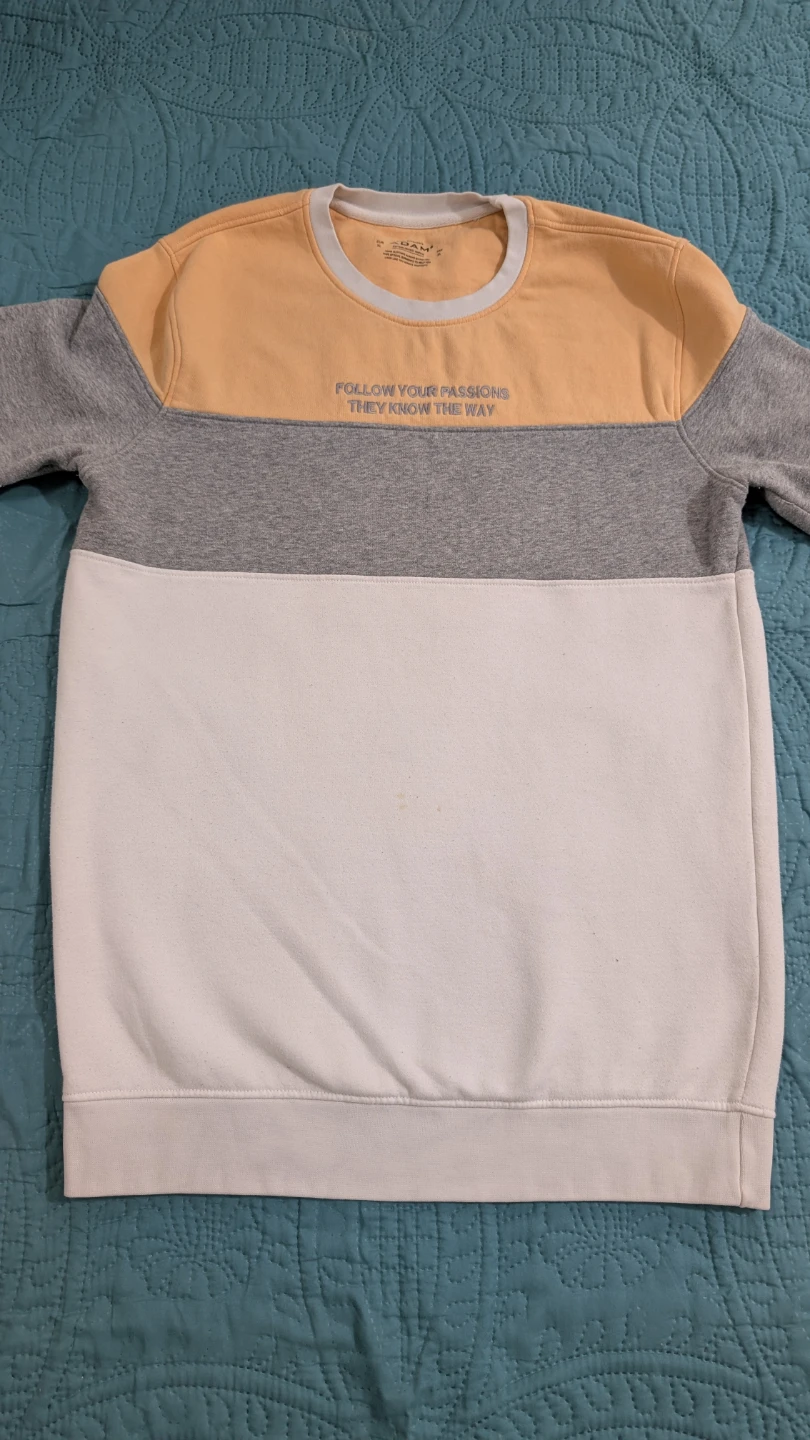ADAM Colour Block Crewneck Sweatshirt - XL