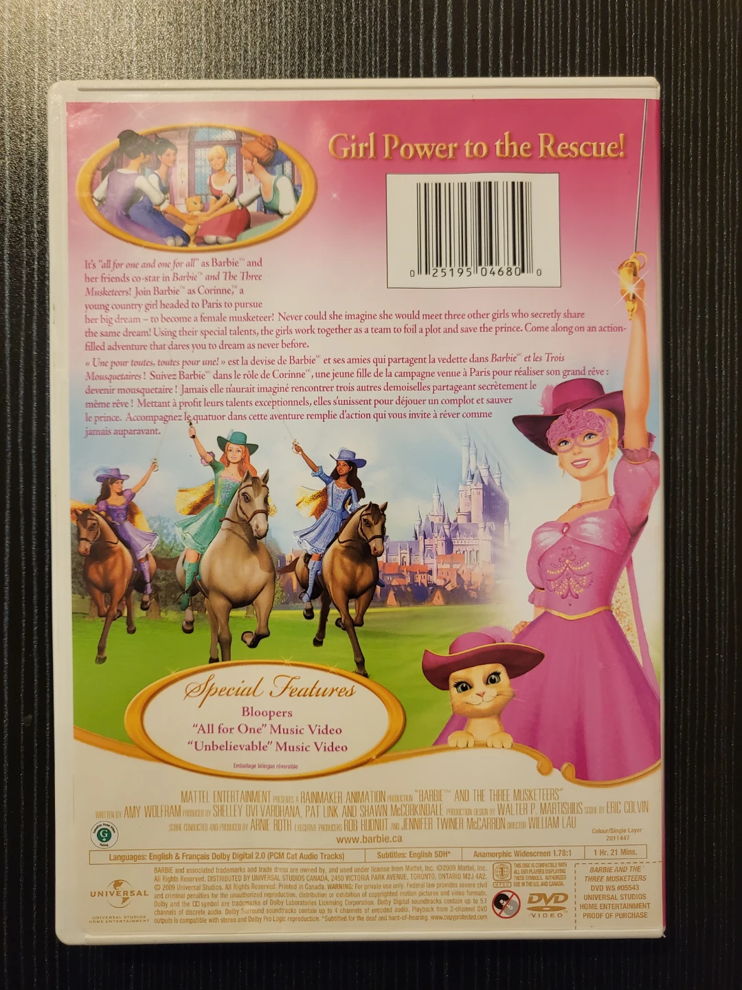 Barbie and the Three Musketeers DVD - photo 2