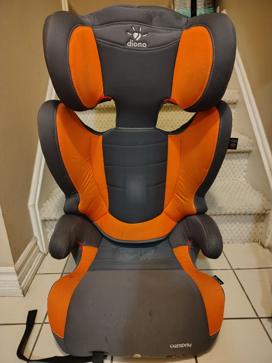 Diono Cambria Booster Seat - Orange & Grey - photo 3