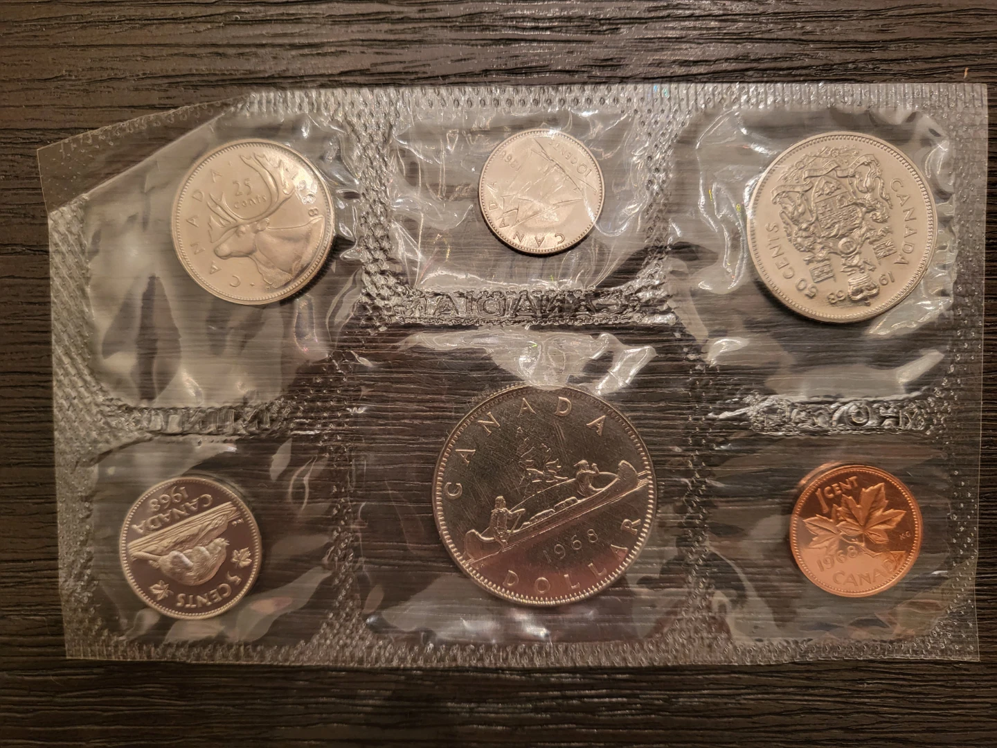 Vintage 1968 Canadian Uncirculated Coin Set