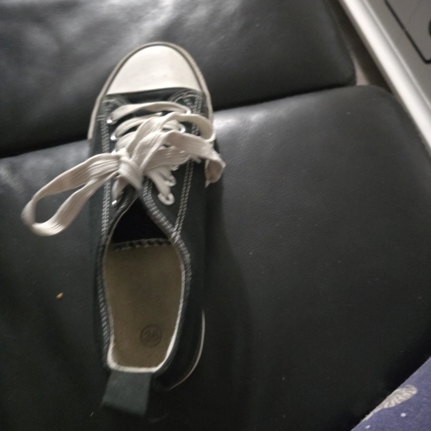 Black Converse-style Shoes - Size 36
