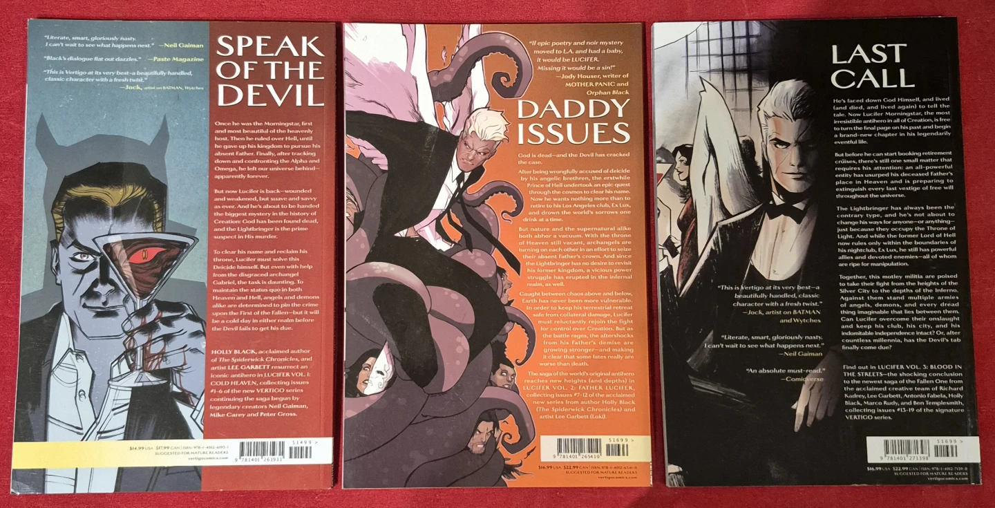​Lucifer: Cold Heaven | Vols 1-3 Full Set. Read Once Condition - photo 3
