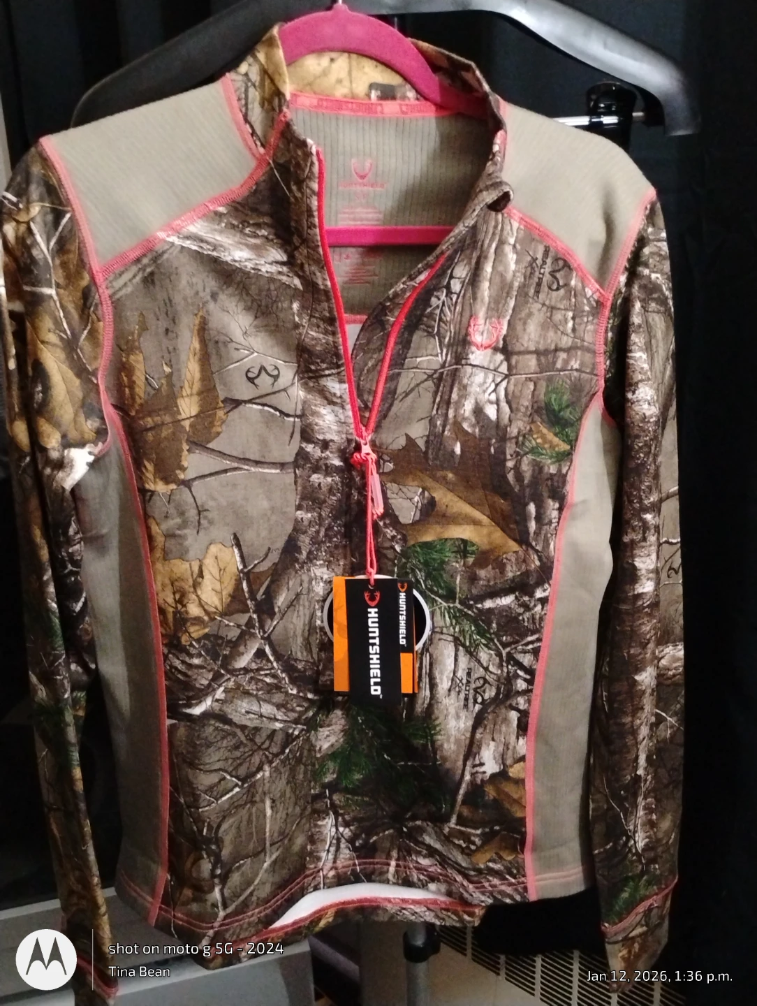 Huntshield Camo Long Sleeve Top - Size S