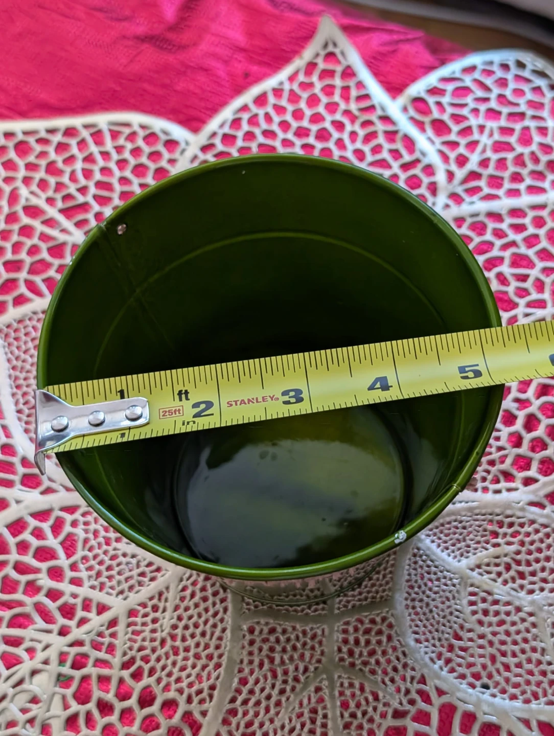 Green Decorated Flower Pot 🥕 - photo 2