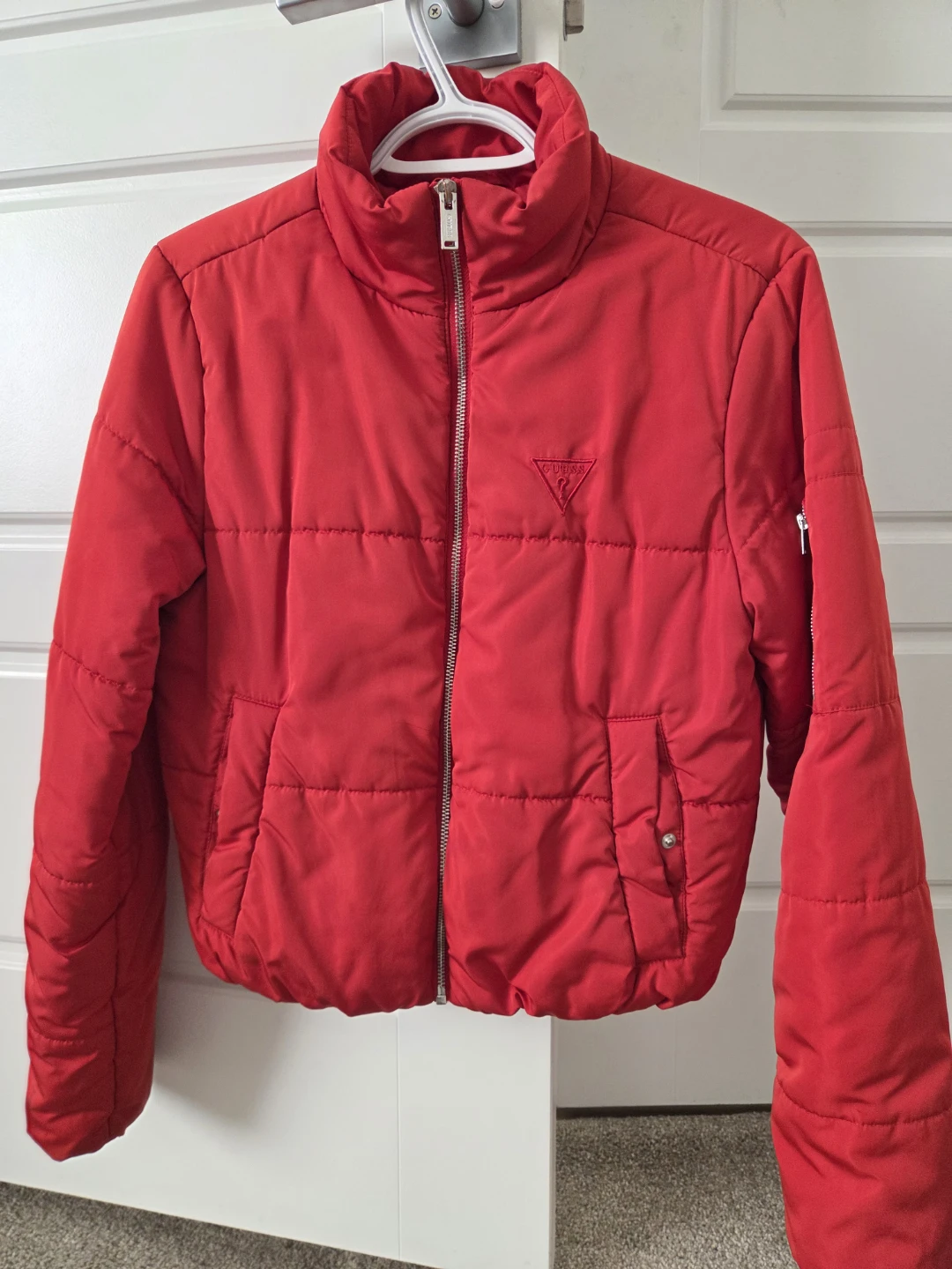 Guess Red Puffer Jacket - Size S