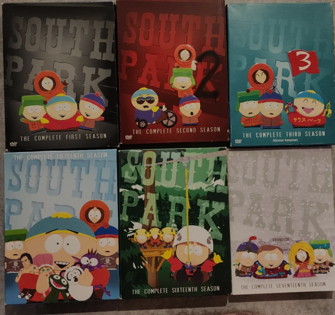 South Park DVD Seasons 1-3 and  15-17