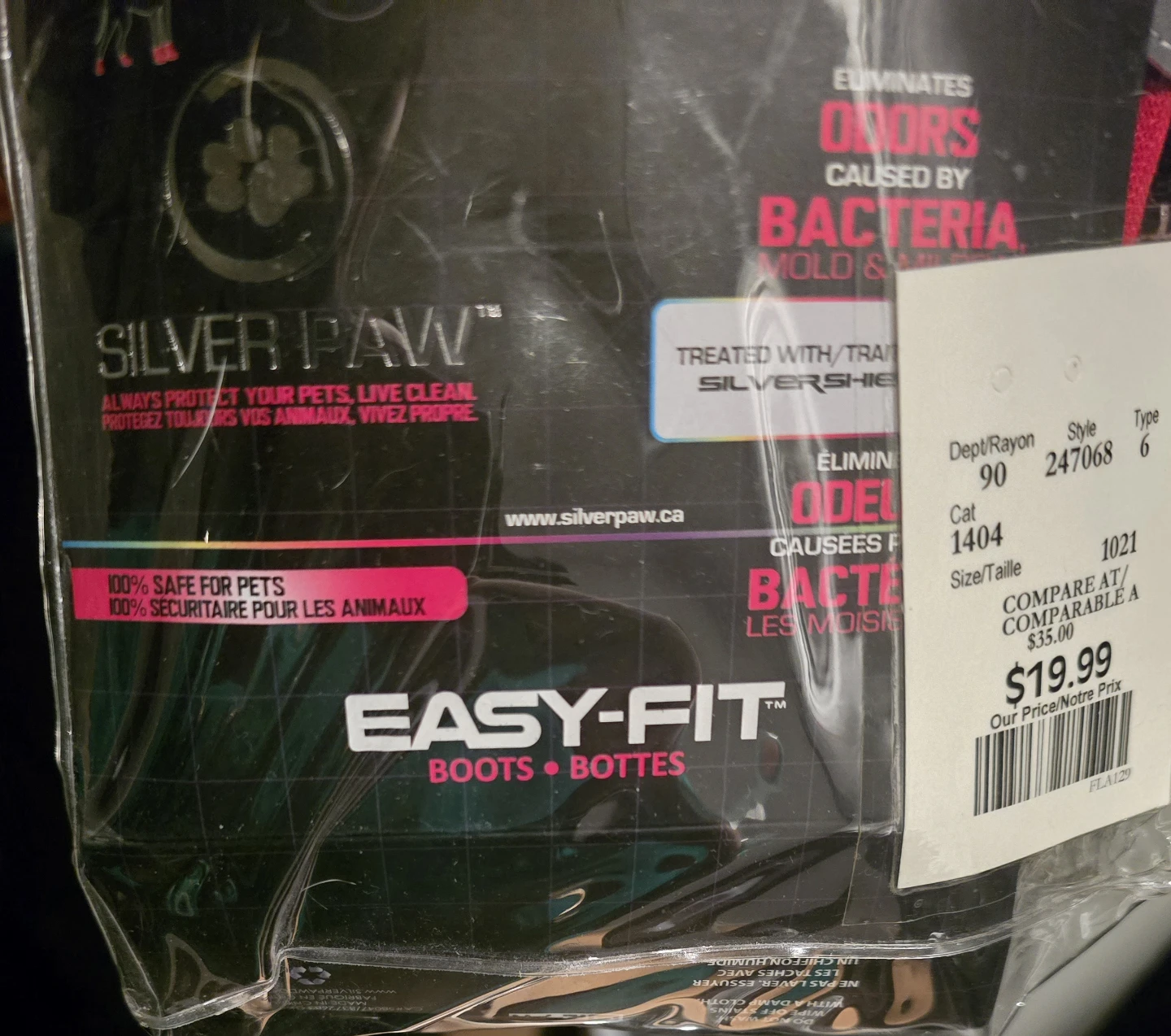 Silver Paw Easy-Fit Dog Boots Size small