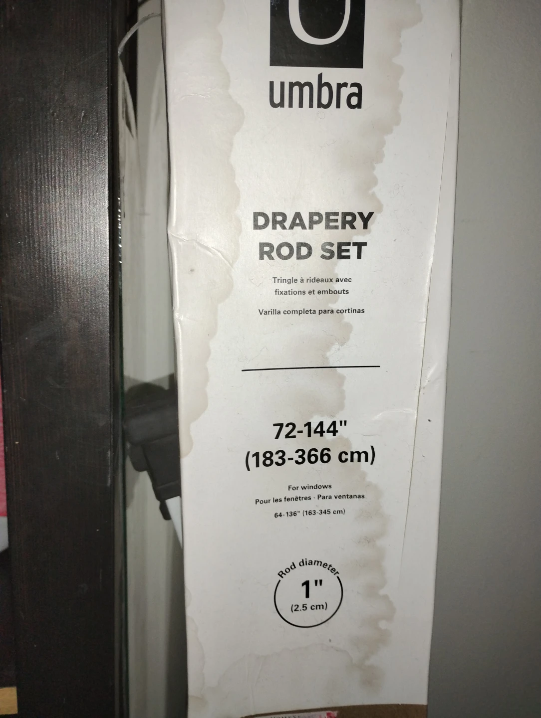 Umbra Drapery Rod Set 72-144"