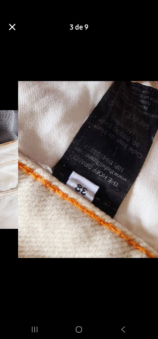 HOFF Off-White Wide Leg Jeans Size 38 - photo 3