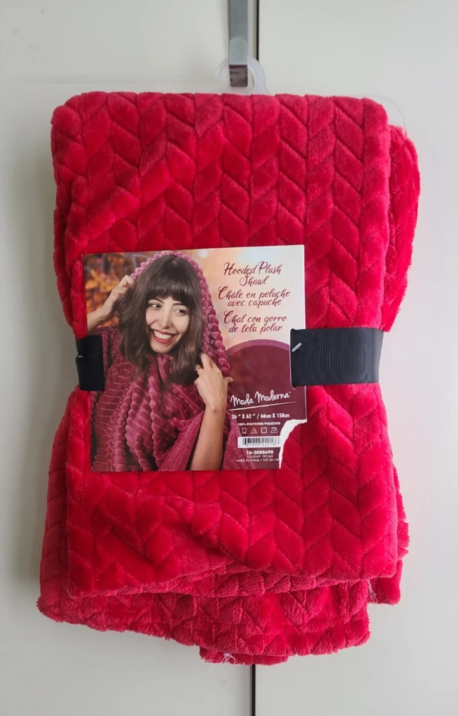 NEW Hooded Plush Shawl