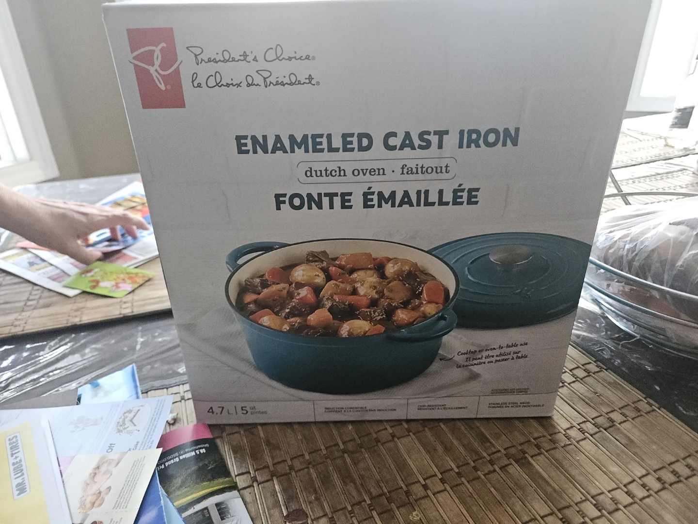 President's Choice Enameled Cast Iron Dutch Oven, 4.7L