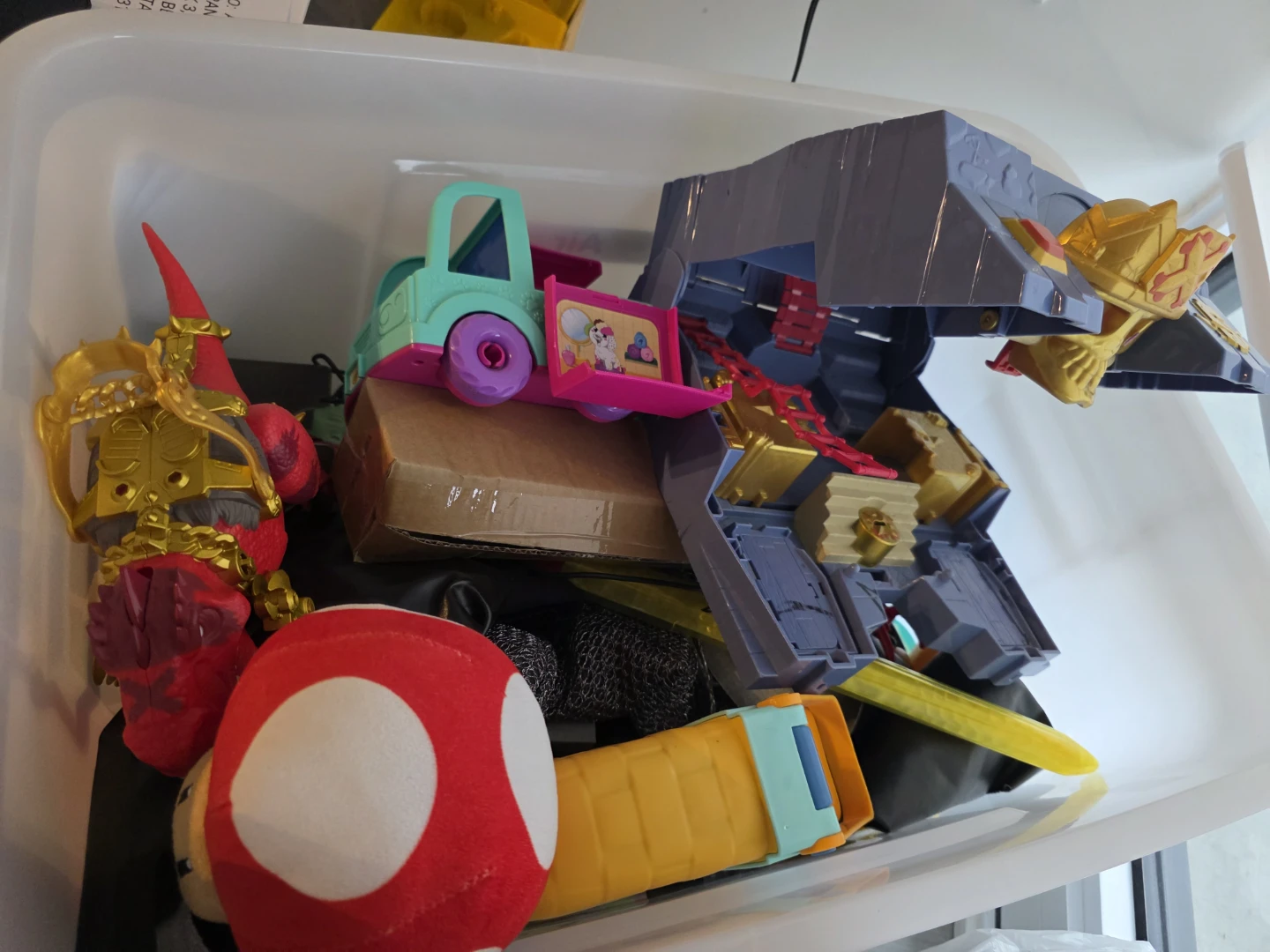 Storage box with toys