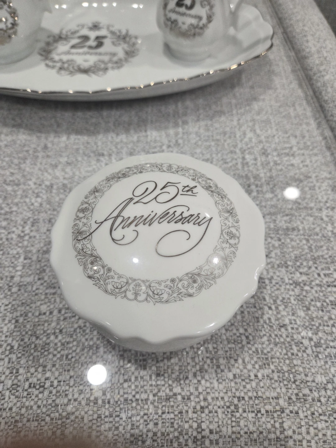 25th Anniversary Tea Set- Never Used ! - photo 5