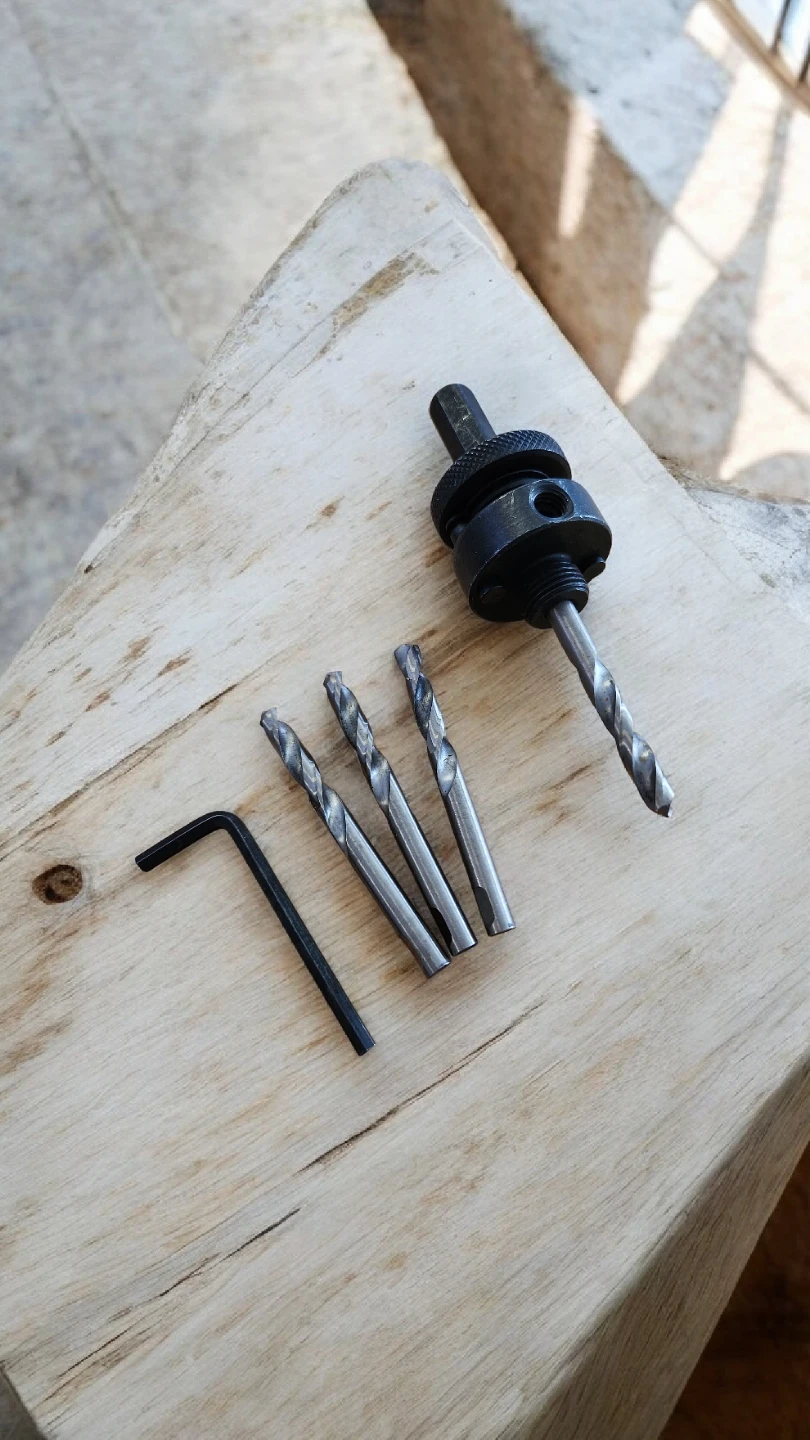 Drill Bit Set 7/16 inch Shank Hole Saw Arbor - photo 2