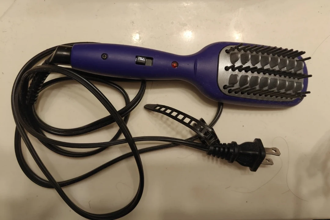 Purple Hair Straightening Brush