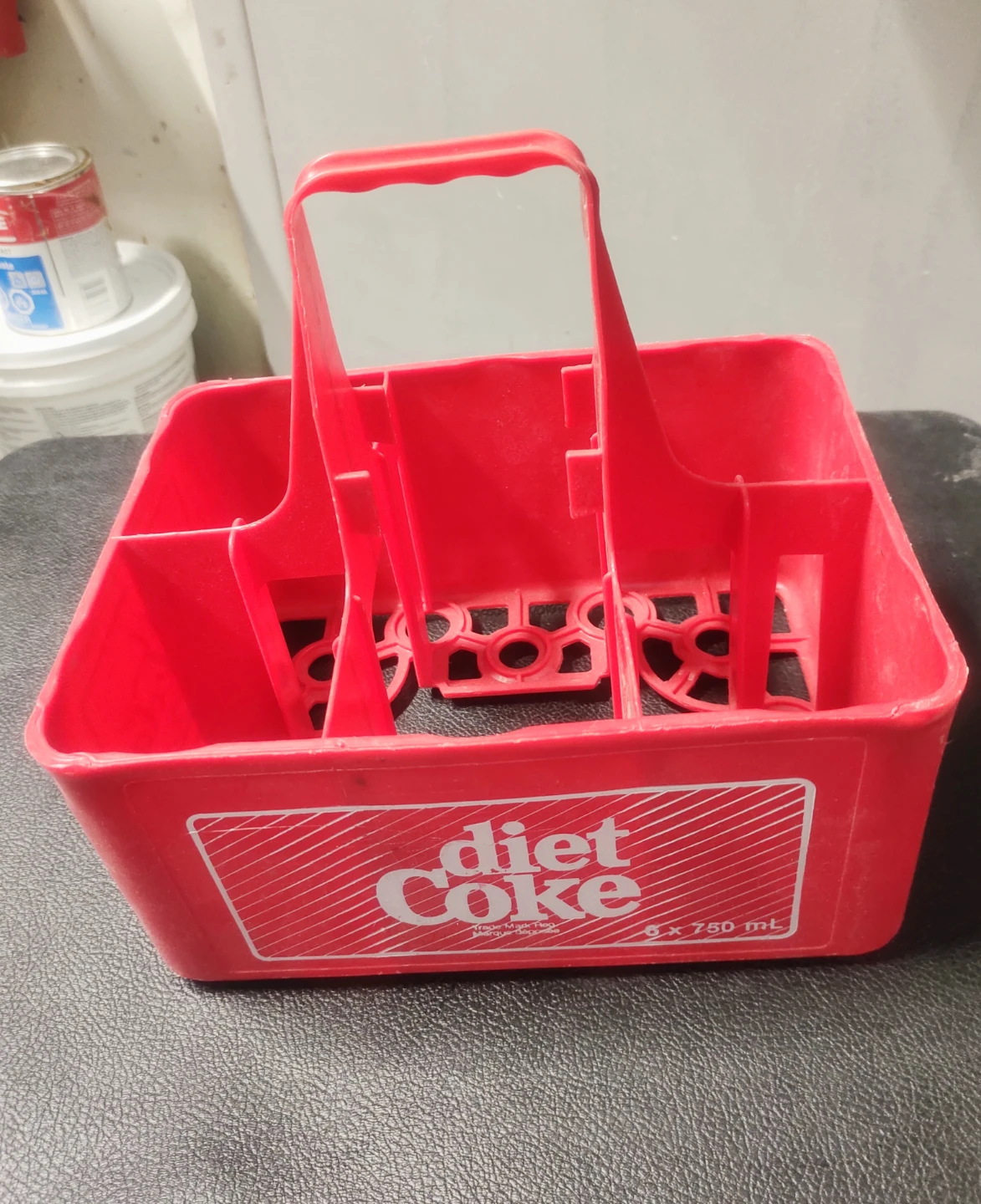 Vintage Diet Coke Bottle Carrier - Red