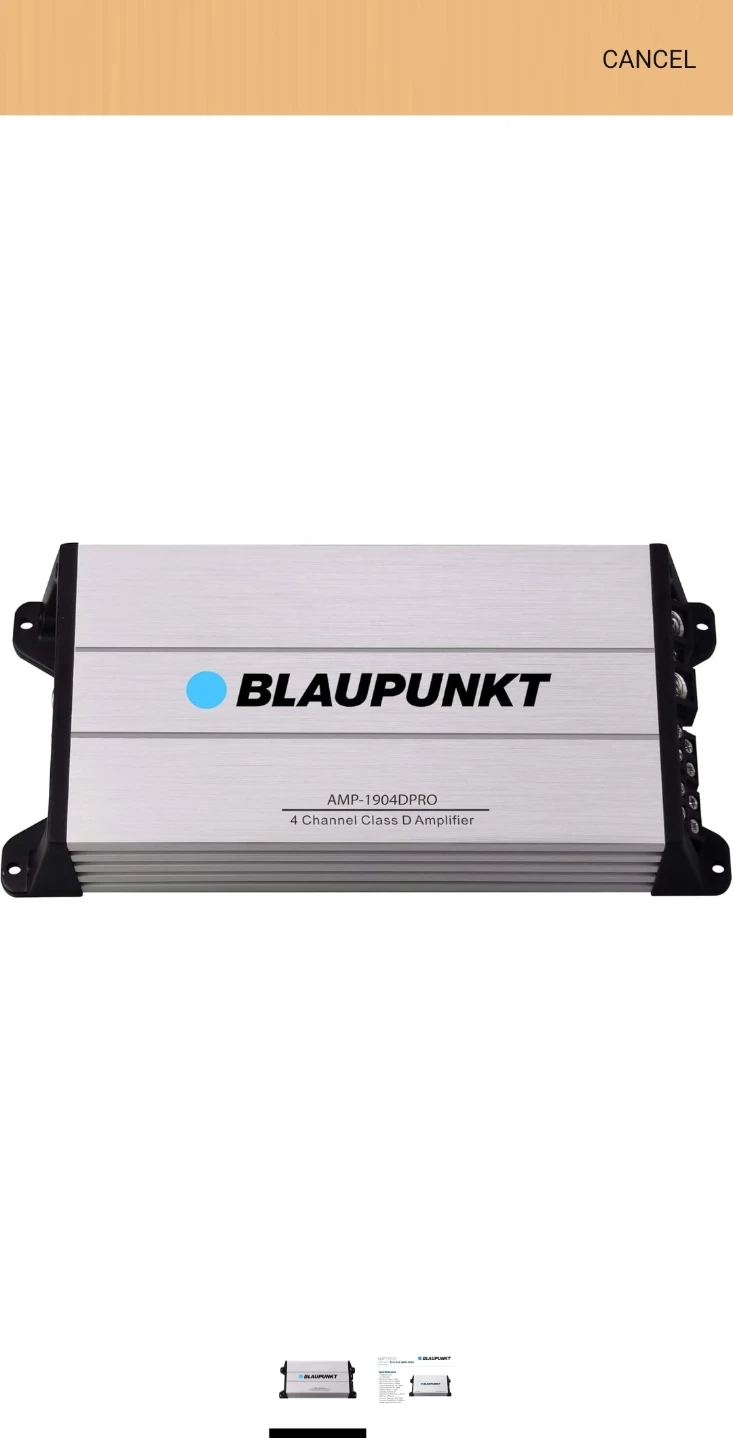 Blaupunkt AMP1904D 1800W 4-Channel Amplifier