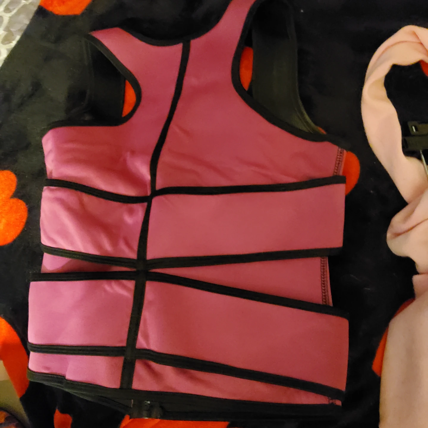 Pink Neoprene & Polyester Blend Waist Trainer Vest - photo 2