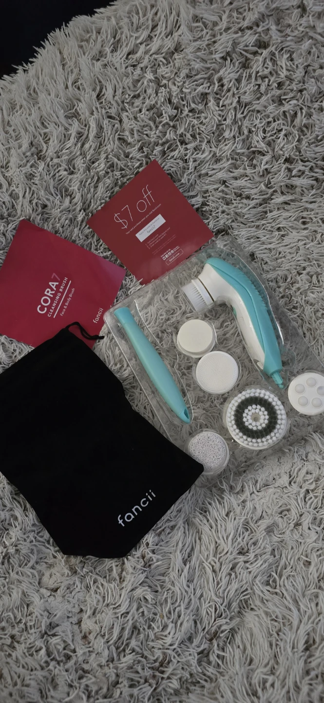 Fancii Cora 7 Face & Body Brush Set - Aqua - photo 5