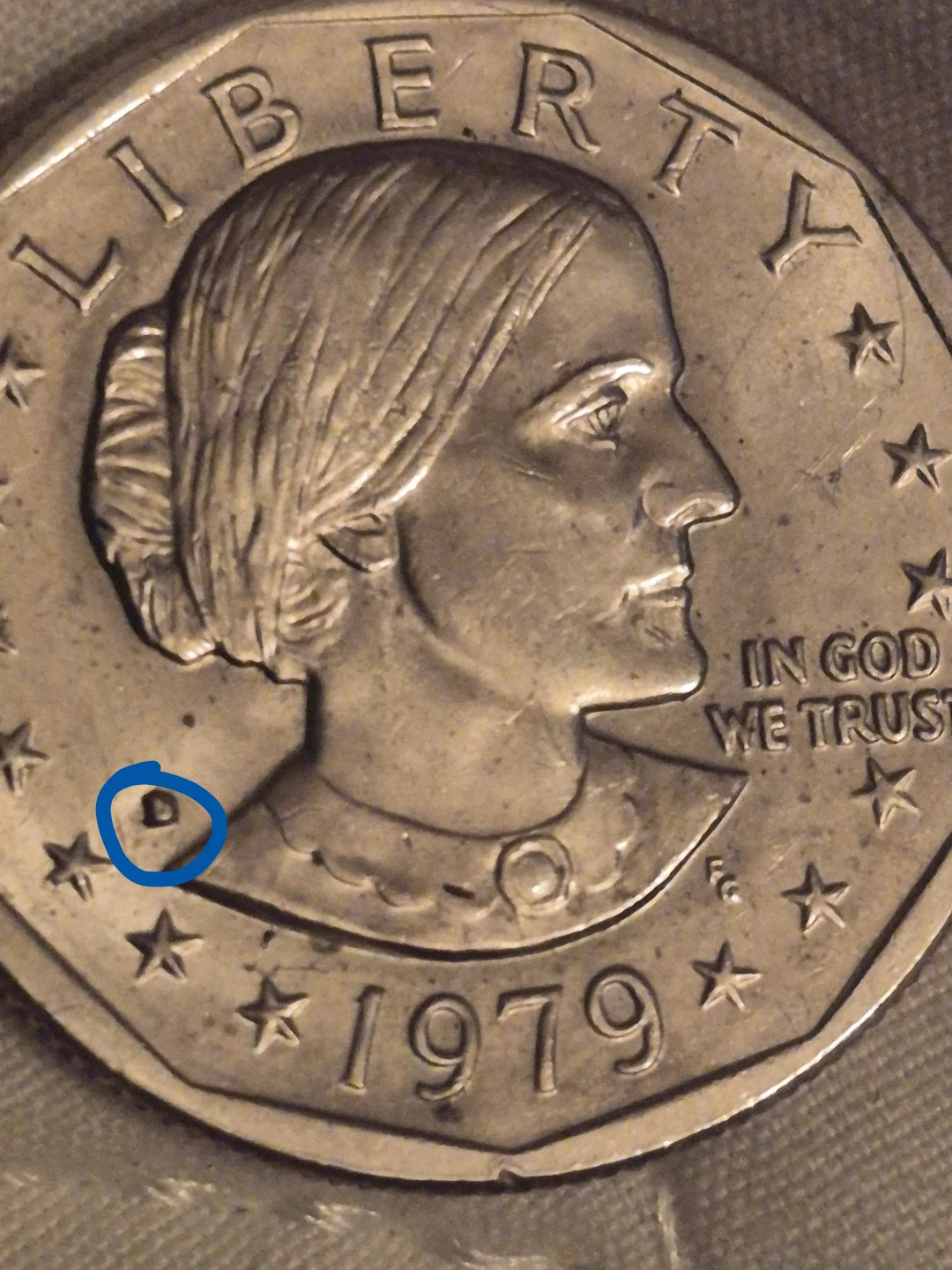1979 Susan B Anthony Dollar Coin - photo 2