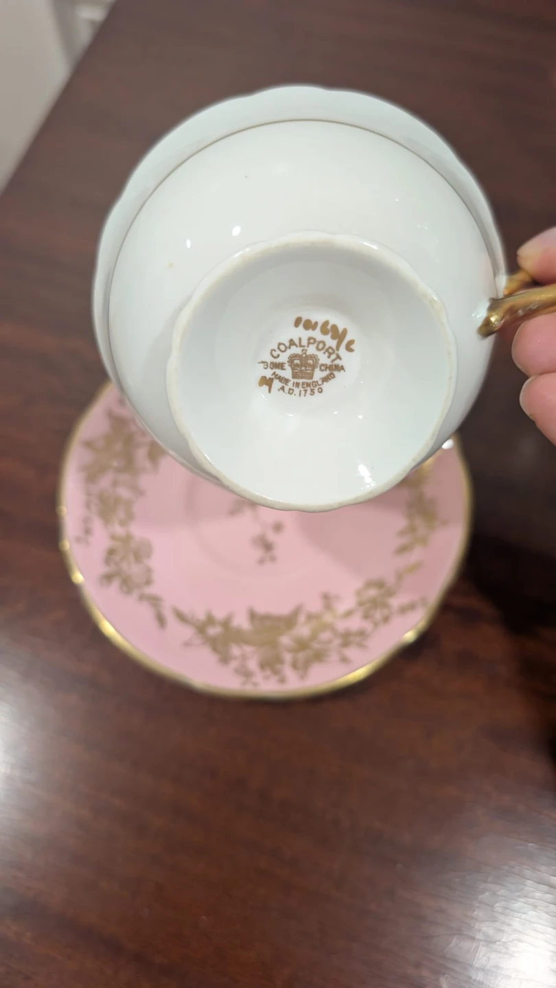 Coalport Bone China Tea Cup and Saucer - photo 5