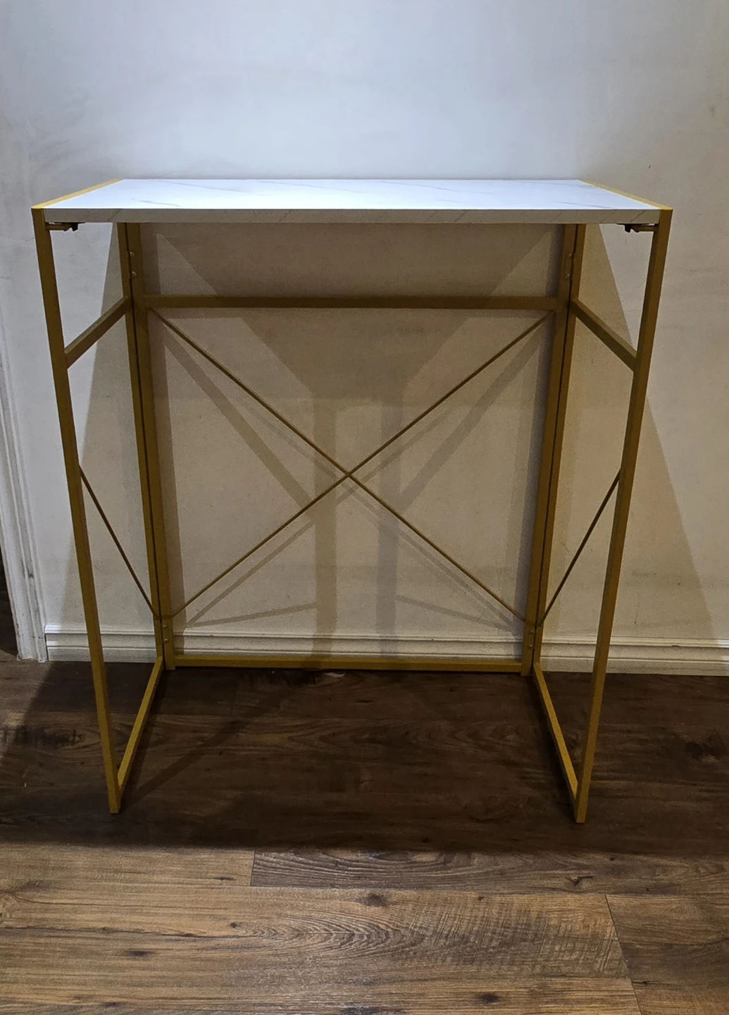 Gold Metal Frame Accent Table - photo 2