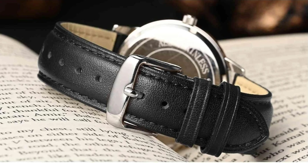 Wocci 18mm Black Leather Watch Strap - photo 3