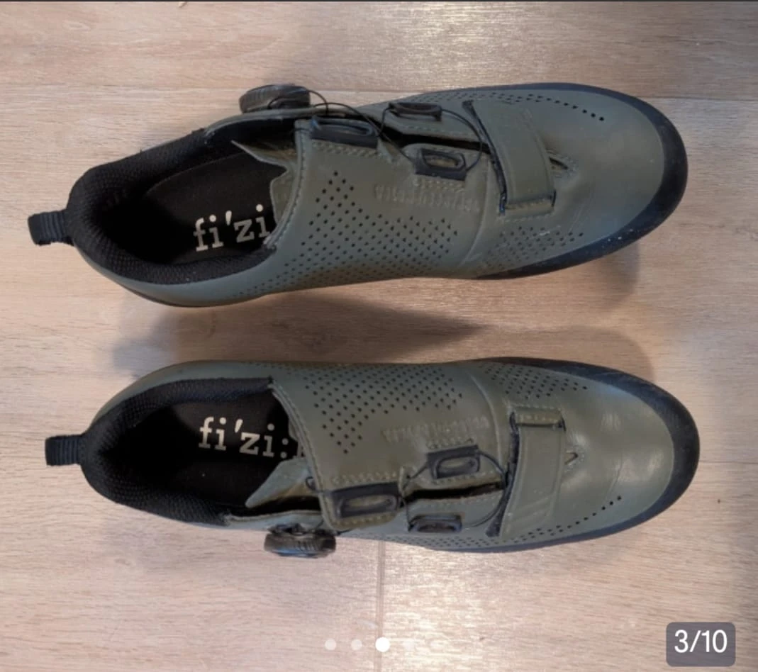 Fizik Terra Powerstrap X4 Cycling Shoes, Olive. Women's 7 Size - photo 3
