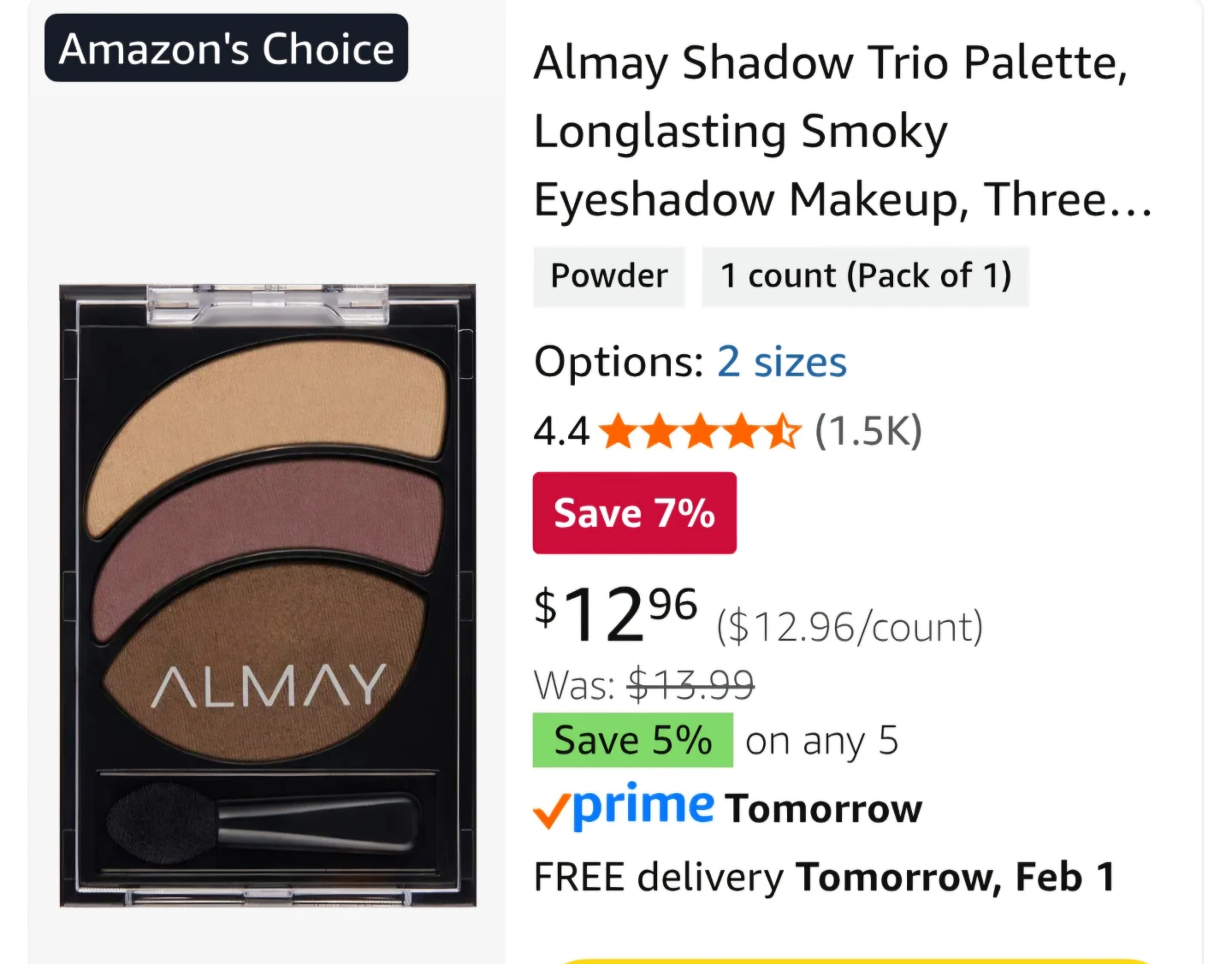 Almay Intense i-color 401 Smoke-ly Smokes Eyeshadow - photo 3