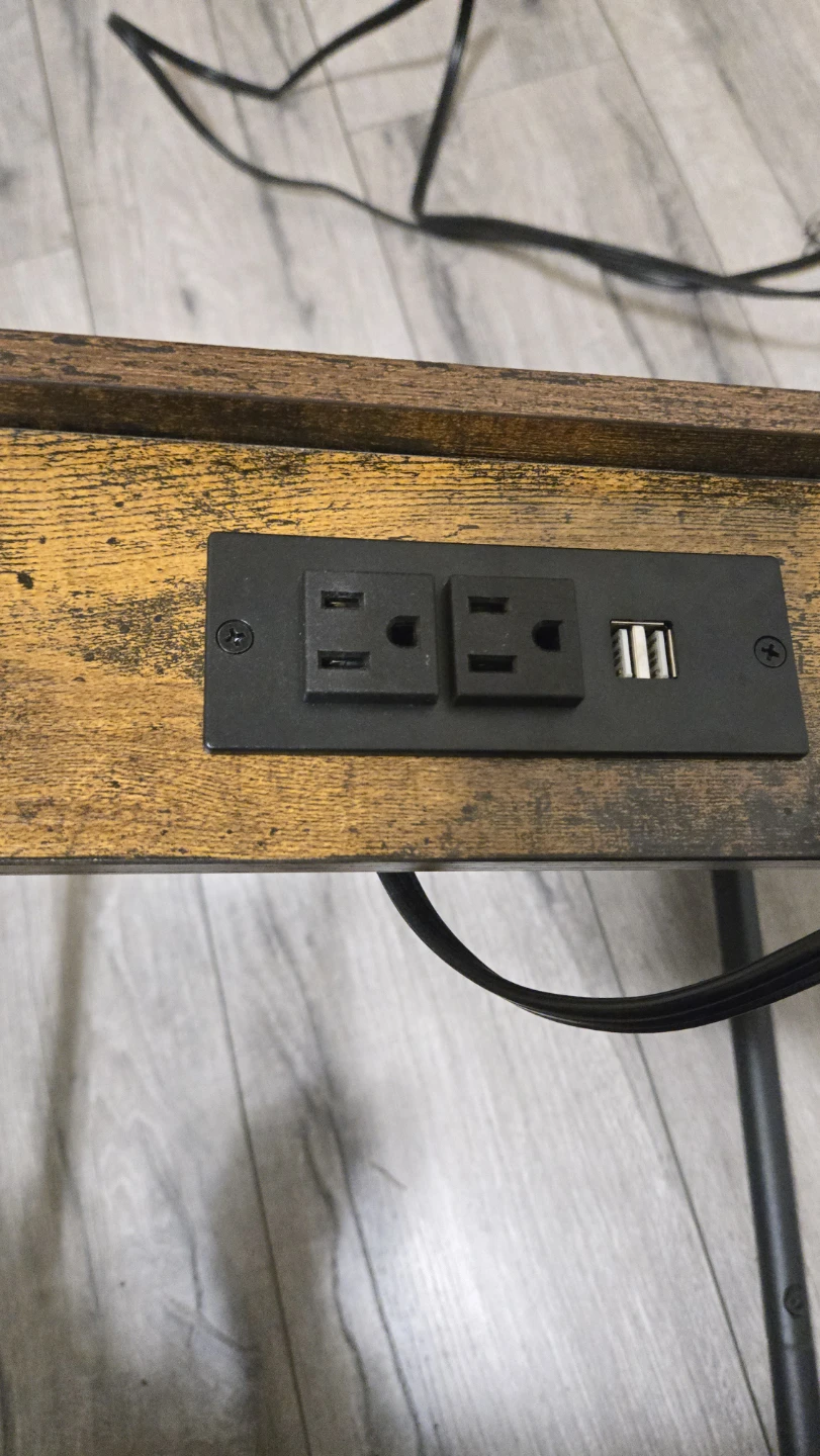 Side Table with Built-in Power Outlet - photo 3