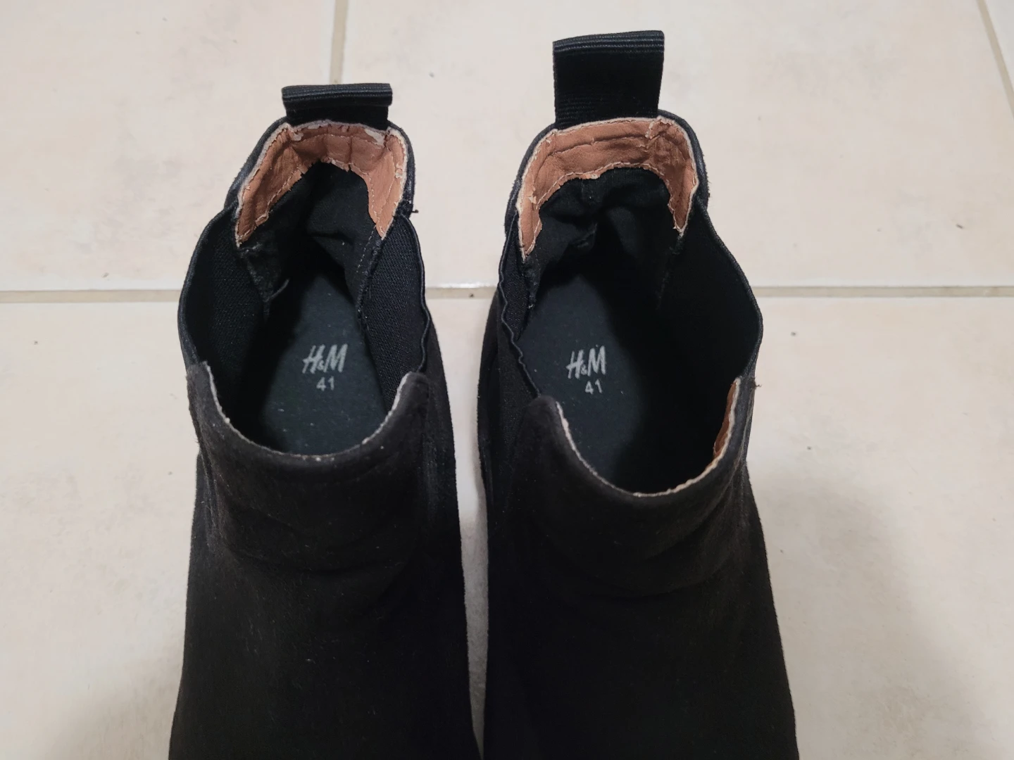 🎁 FREE H&M Black Suede  Boots Size 41 - photo 3