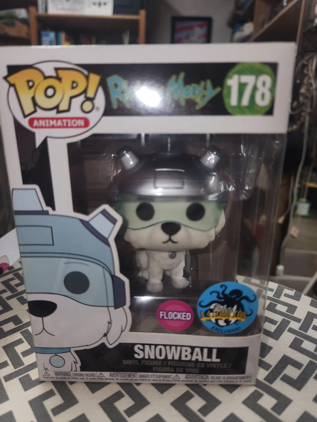 Funko Pop! Rick and Morty Snowball #178 Flocked Vinyl Figure