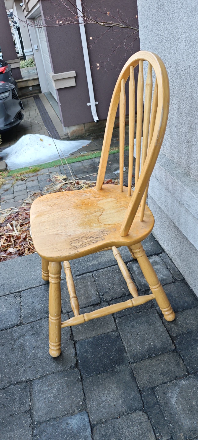 Wooden Spindle Back Chair - photo 2