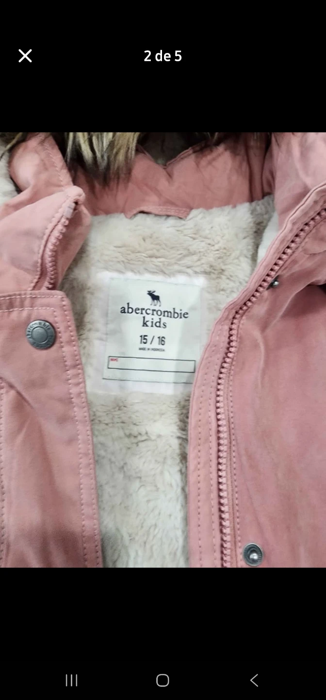 Abercrombie Kids Pink Winter Coat Size 15/16 - photo 2