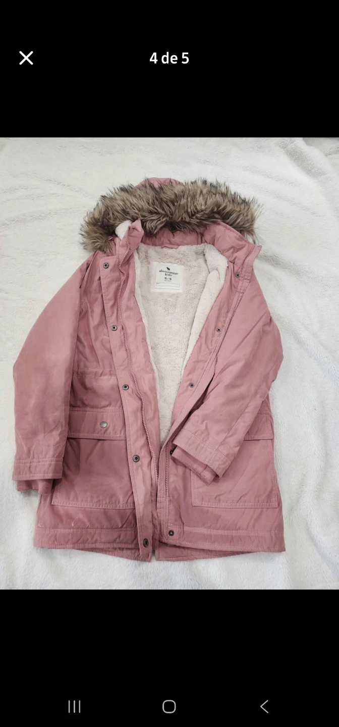 Abercrombie Kids Pink Winter Coat Size 15/16 - photo 4