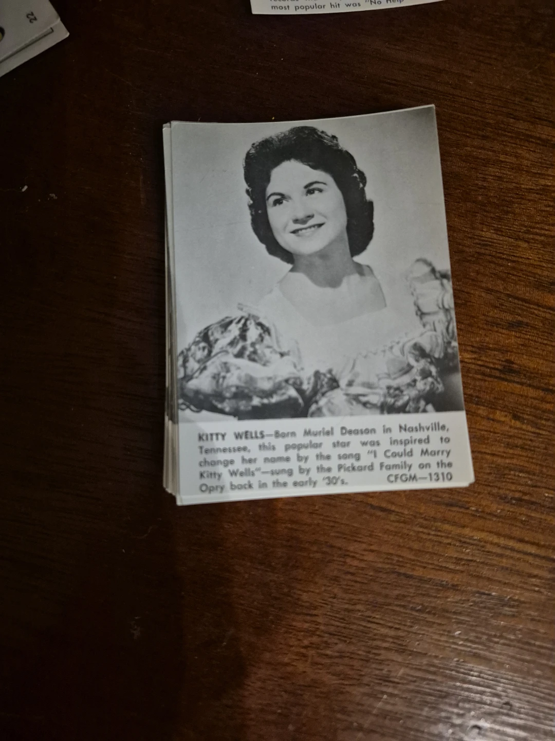 Kitty Wells Photo Card