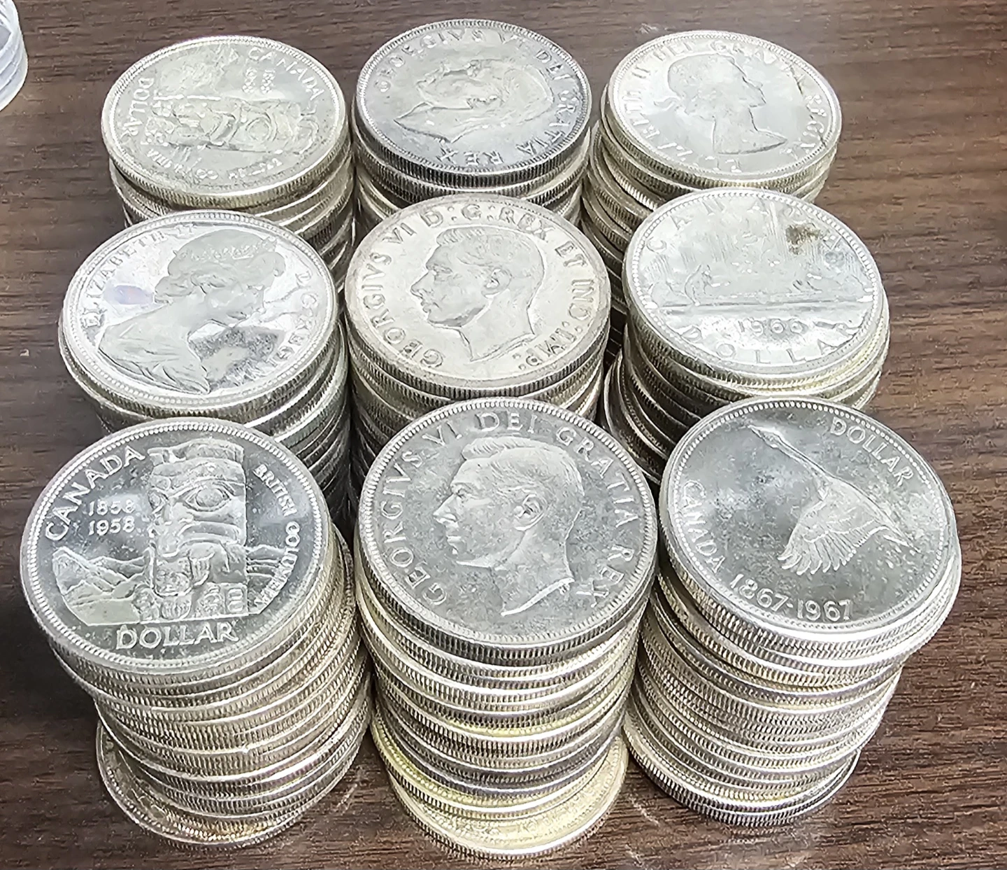Vintage Canadian Silver Dollars