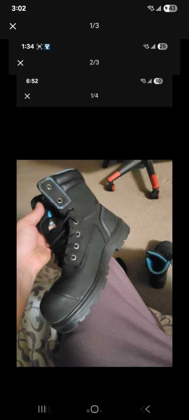Dakota Black Work Boots size 10 - photo 2