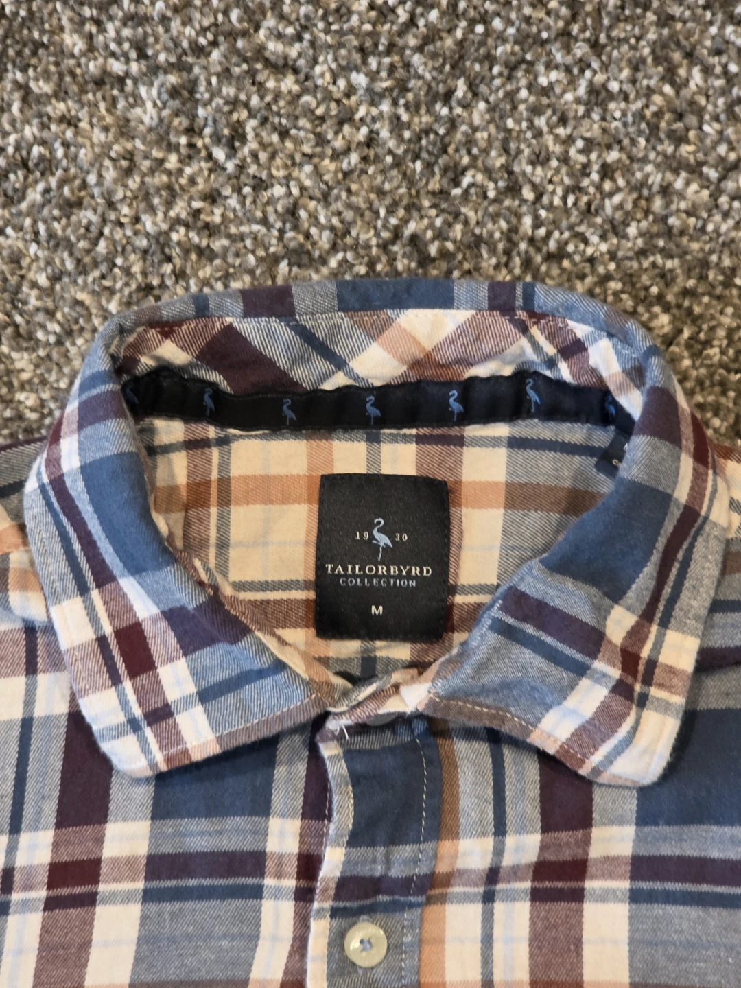 Tailorbyrd Collection Men's Plaid Long Sleeve Shirt Size M - photo 3