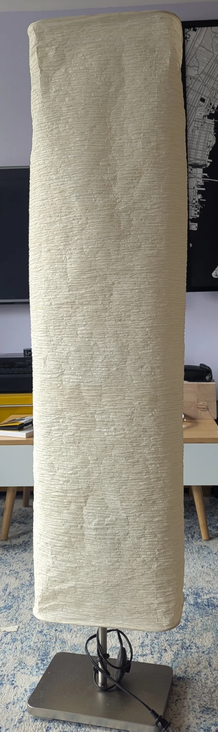 IKEA Floor Lamp - Textured Linen Shade with Light Bulbs