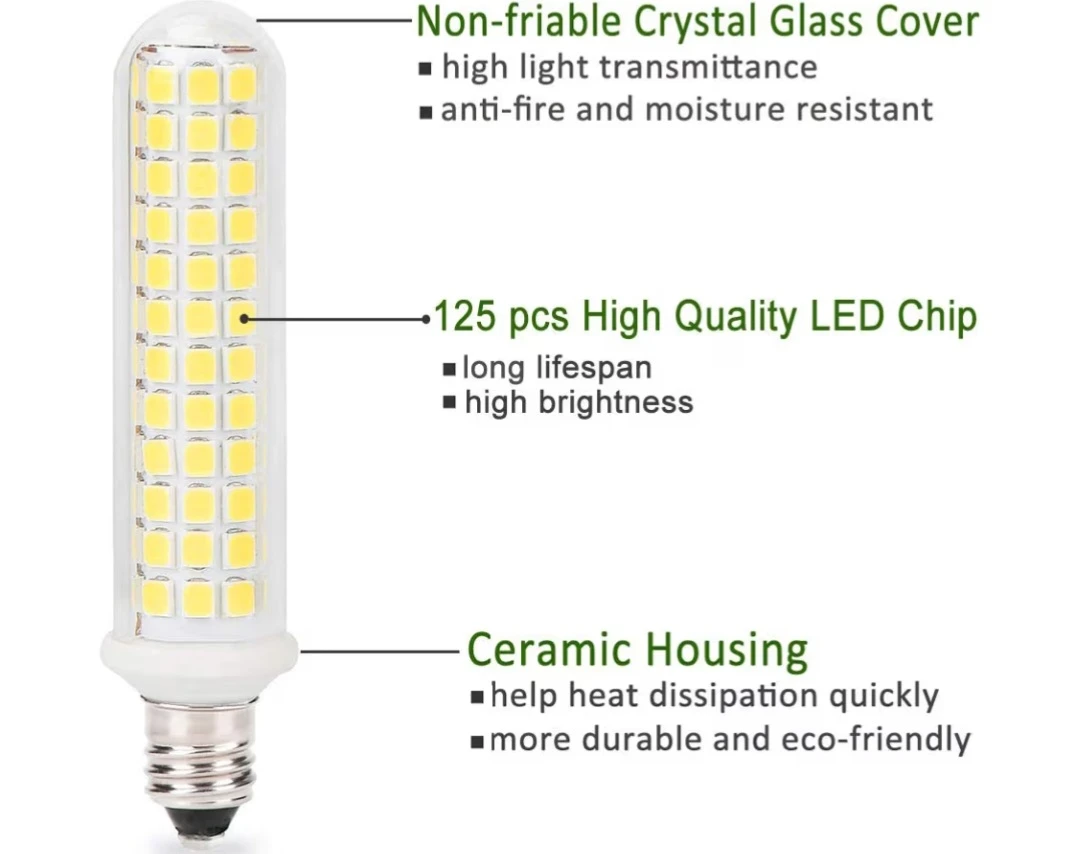 E11 LED BULBS 120V DIMMABLE LIGHTING 4 PACK - photo 2