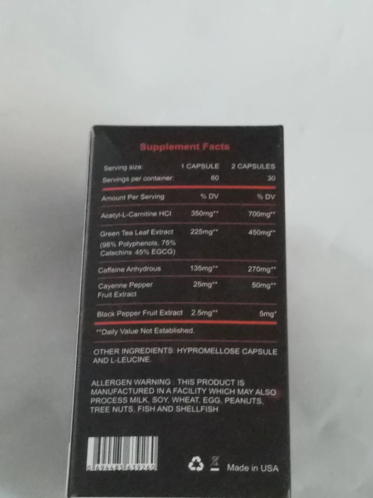 Vibvita Fat Burner - 60 Dietary Supplement Veggie Capsules - photo 3