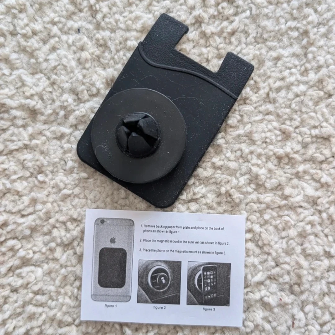 Black Phone Wallet with Mount 🥕
