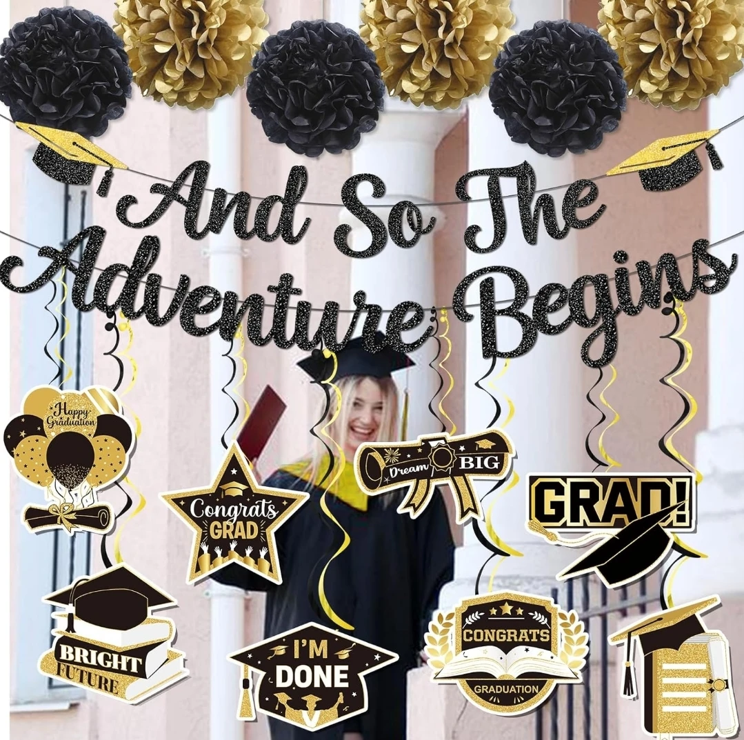 Graduation Party Decoration Set - Adventure Begins Theme - photo 4