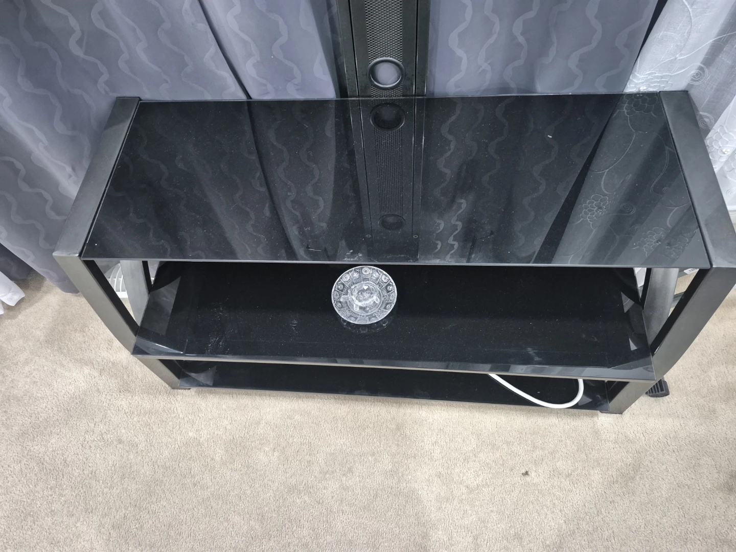 Black TV Stand with Mount - photo 2